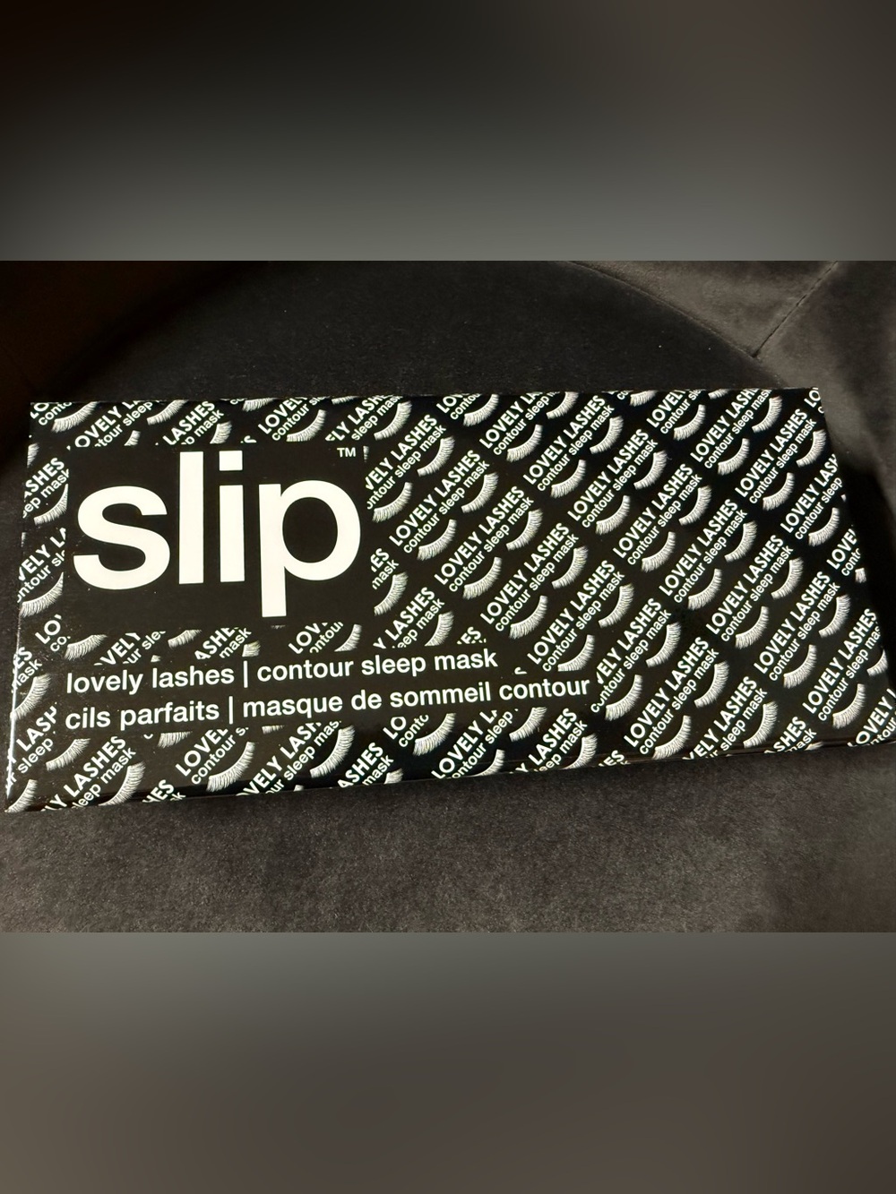 slip Black Satin Contour Sleep Mask